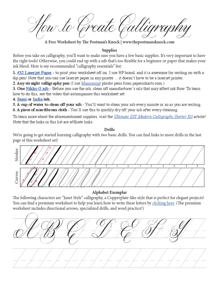 6 Ways to Improve Your Cursive Handwriting + A Comprehensive Worksheet –  The Postman's Knock