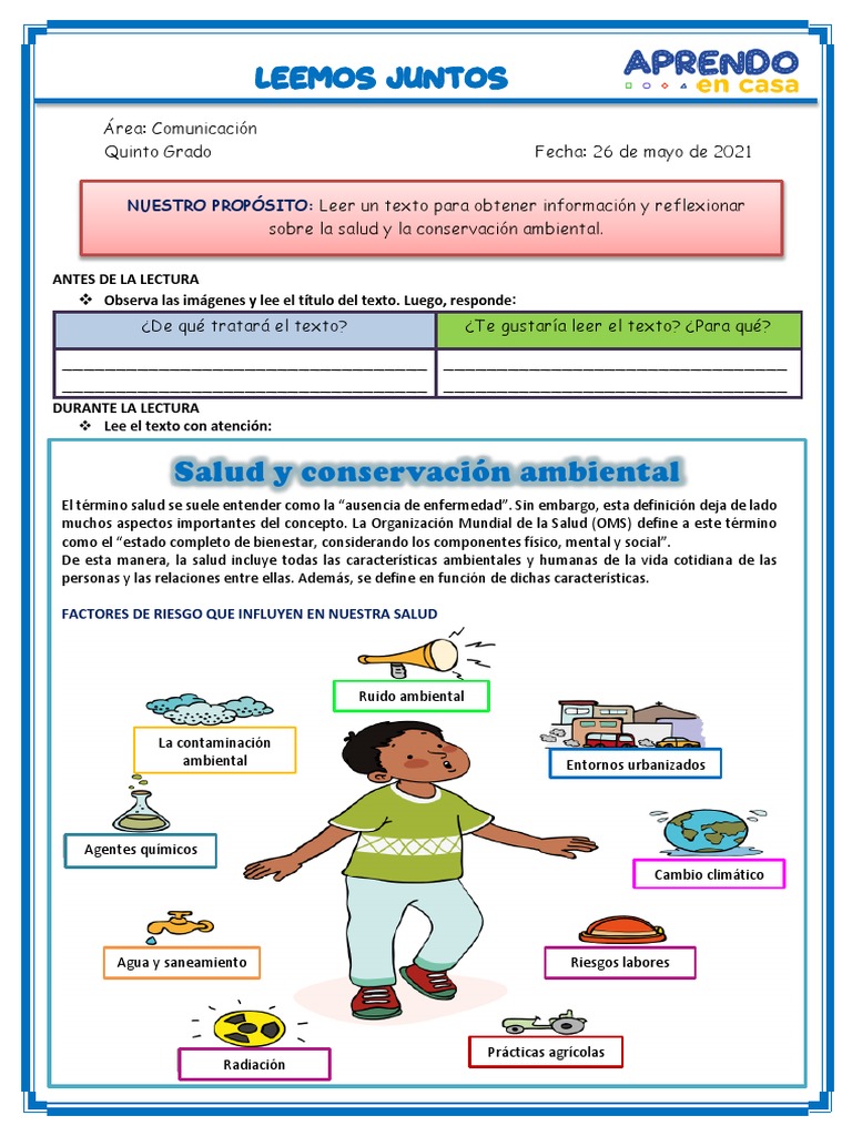 Salud y Medio Ambiente en Educación | PDF | Entorno natural | Residuos