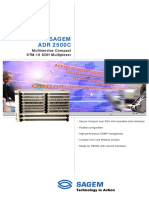 Sagem ADR 2500C: Multiservice Compact STM-16 SDH Multiplexer