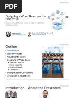 Designing A Wood Beam Per The NDS 2018: Discovering Different Wood Products and Their Design Process