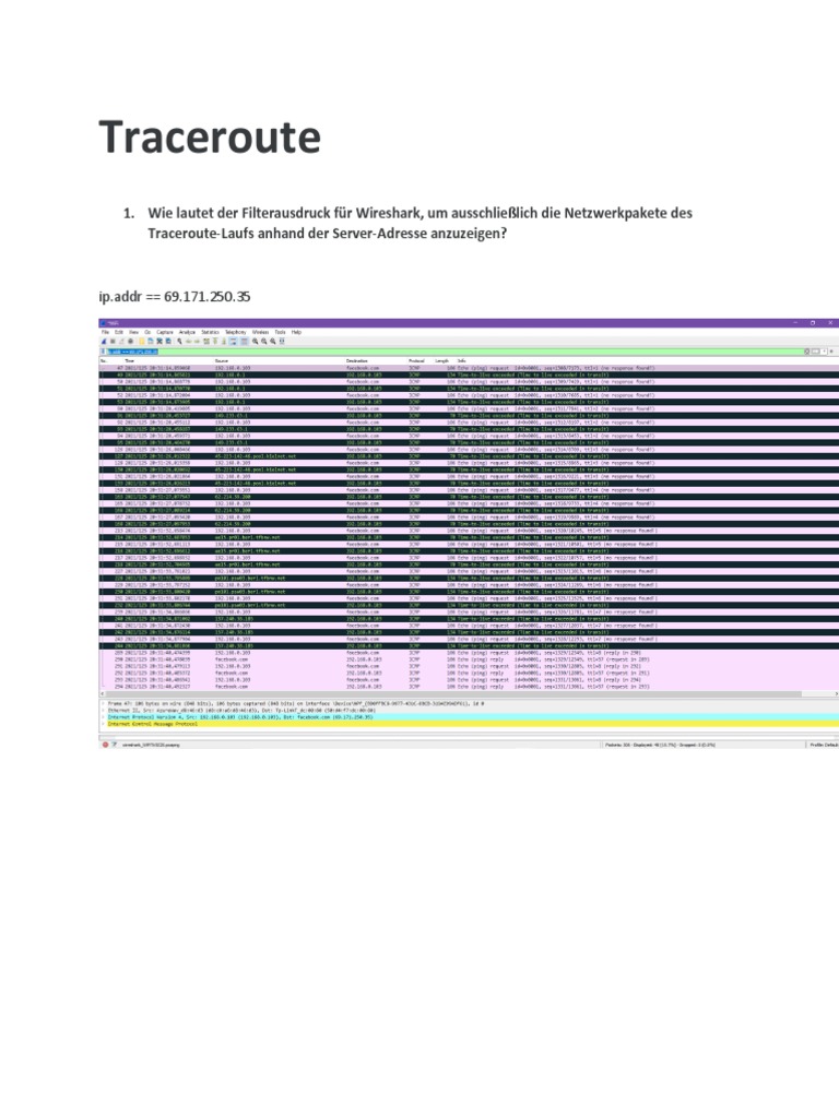 Trace Route | PDF