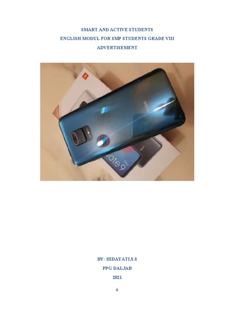 Smart and Active Students English Modul For SMP Students Grade Viii ...