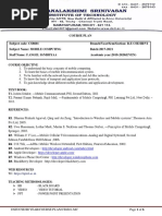 CS8601 MC Course Plan