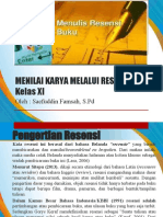 Menilai Karya Melalui Resensi (Saefuddin Famsah, S.PD)