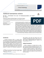 Subdural Haematoma Mimics: Clinical Radiology