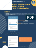 Petunjuk Pengajuan Proposal Pada Aplikasi E-Proposal