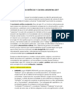 UN. 12 y 3 MOVIMIENTOS ESTÉTICOS Y CULTURA ARGENTINA 2017