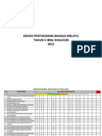 Rekod Pentaksiran Bahasa Melayu 5 Ibnu Khaldun