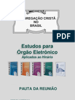 Estudos para Órgão Eletrônico aplicados ao Hinário