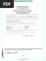 Sample Transfer Certificate of Title | PDF