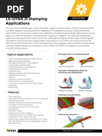 Ansys Ls Dyna in Stamping Applications