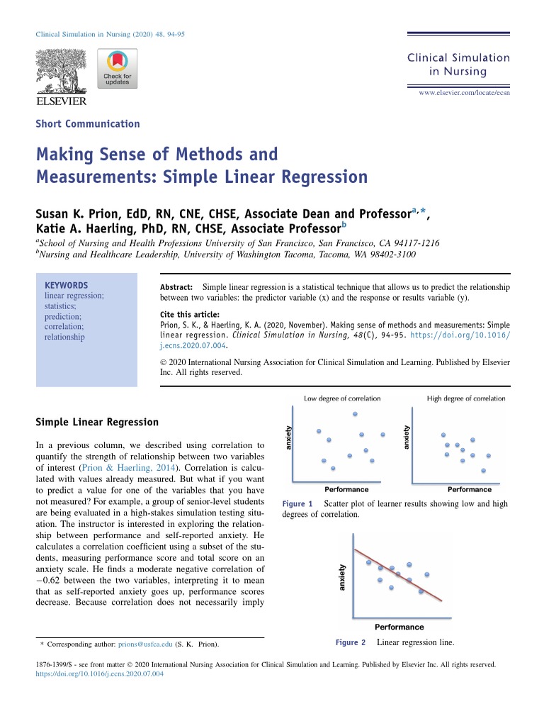 Understanding Simple Linear Regression | PDF | Correlation And ...