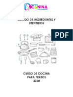 Listado de Ingredientes y Utensilios