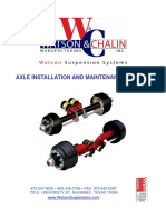 Axle Installation and Maintenance Manual