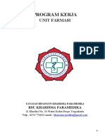 Program Kerja Unit Farmasi Tahun 2019