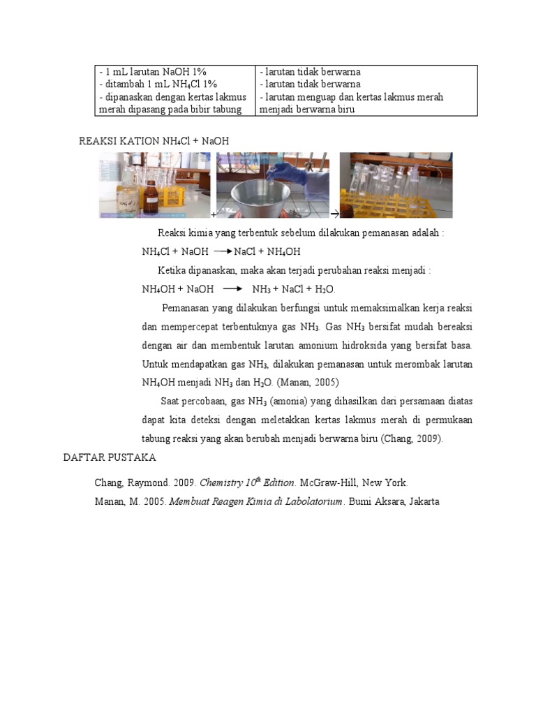 Na4Cl + NaOH | PDF