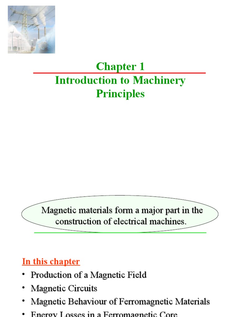 Magnetic Principles in Electrical Machines | PDF | Magnetic Field ...