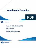 Retail Math Formulas