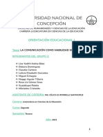 Grupo 2 - Orientación - Tema - La Comunicación-Habilidad Social