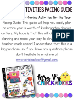 Phonics Activities For The Year