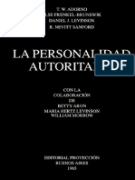 Adorno, T. (1965) - Personalidad Autoritaria