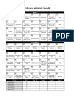 Insanity Deluxe Workout Calendar: Month 1