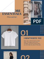 Wardrobe Essentials: - Riya Sachan