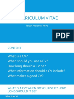 Writing Curriculum Vitae