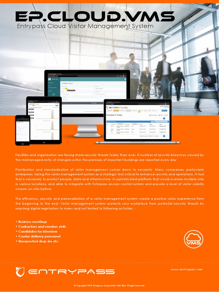 EP Cloud.vms Entrypass Cloud Visitor Management System PDF Cloud