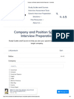 Company and Position Speci C Interview Preparation