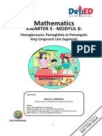 Math 3 Q3 Week 6 Module 618p Pamaglarawan Pamagkilala at Pamangulis King Congruent Line Segments