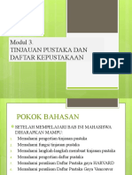 Tinjauan Pustaka Dan Daftar Kepustakaan