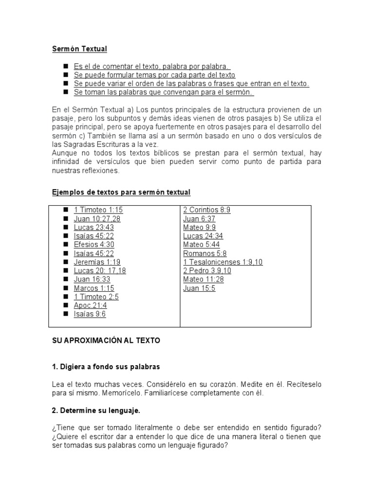 Guía para Sermones Textuales | PDF | Biblia | Salvación