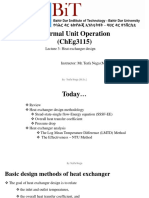 Thermal Unit Operation (Cheg3115) : Lecture 3-Heat Exchanger Design