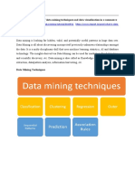 Discuss The Role of Data Mining Techniques and Data Visualization in e Commerce Data Mining
