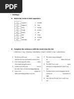 Vocabulary Test Module 3