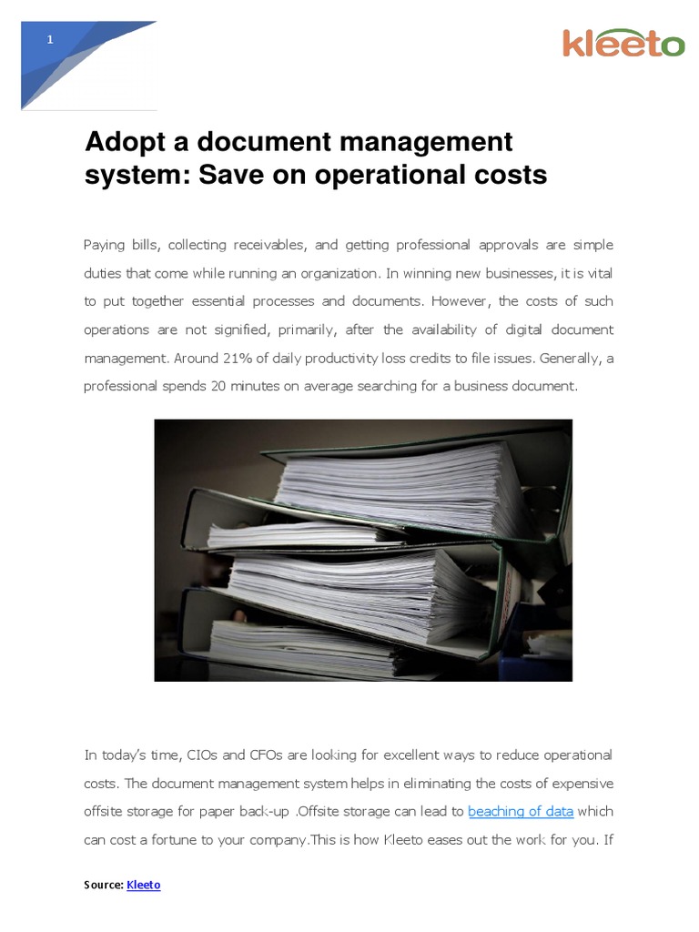 Adopt A Document Management System | PDF | Business | Computers