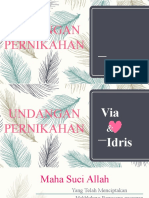 Undangan Pernikahan Ade dan Idris