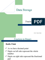 Data Storage: Fraction in Binary
