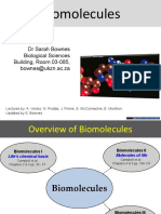 BioM I Lectures 1 - 3 (SB) 2014