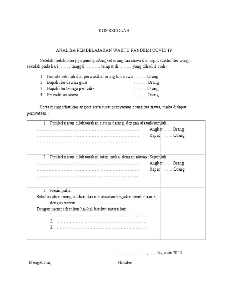 Contoh Angket | PDF