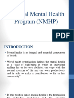 National Mental Health Program (NMHP) Overview