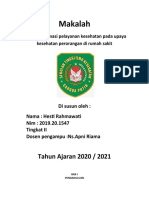 Makalah Sistem Pelayanan Rumah Sakit Perorangan