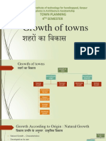 Growth of Towns in Hindi