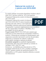 Programul Național de control al tuberculozei pentru anii 2016