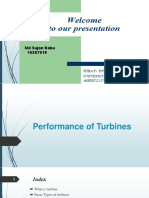 Performance of Turbines