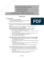 ICT252 - Written Exam 2005 Semester II Mid - Marking Scheme