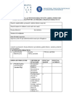 Fişa de Evaluare A Activităţii Didactice, Gradul II - Modificată Adresa MEN, 1 FEB 2013