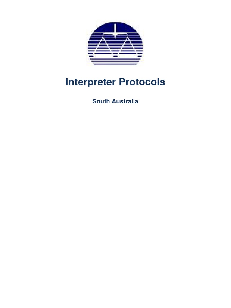 Interpreter Protocols in South Australia | PDF | Language ...