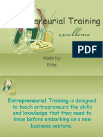Entrepreneurial Training